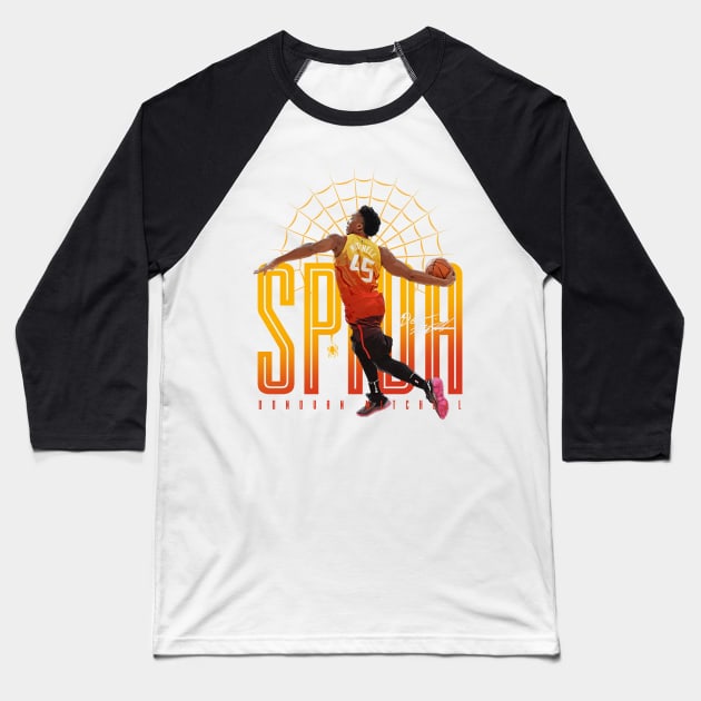 Donovan Mitchell Spida Baseball T-Shirt by Juantamad